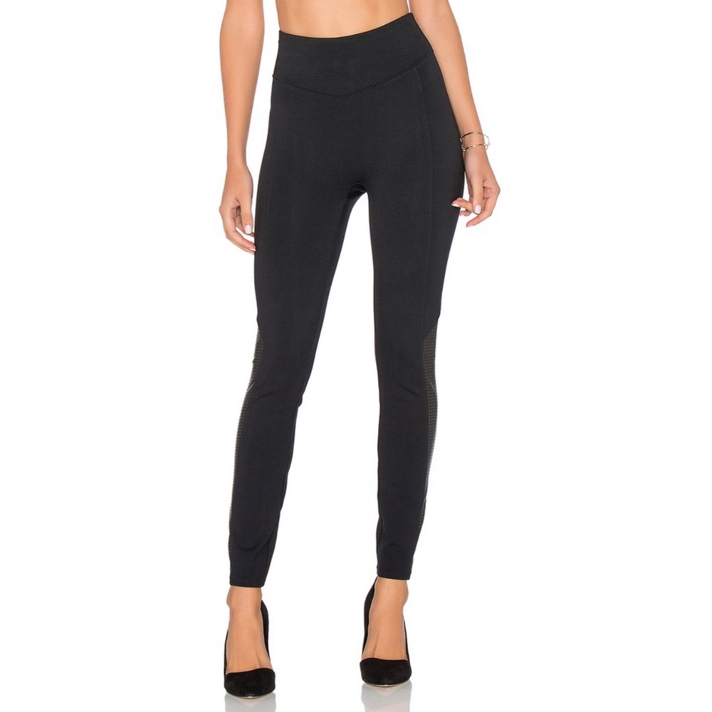 Spanx Faux Leather Perforated Leggings - Picture 2 of 6